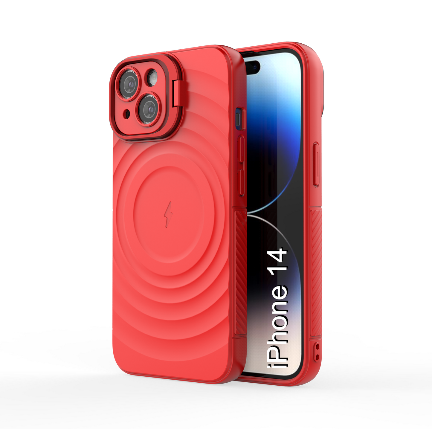 LuxuryKase Shockproof Case with Ripple Pattern | Inner Velvet Fabric Lining | Protective Cover & Wireless Charging Case for iPhone & Samsung Series
