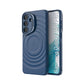 LuxuryKase Shockproof Case with Ripple Pattern | Inner Velvet Fabric Lining | Protective Cover & Wireless Charging Case for iPhone & Samsung Series