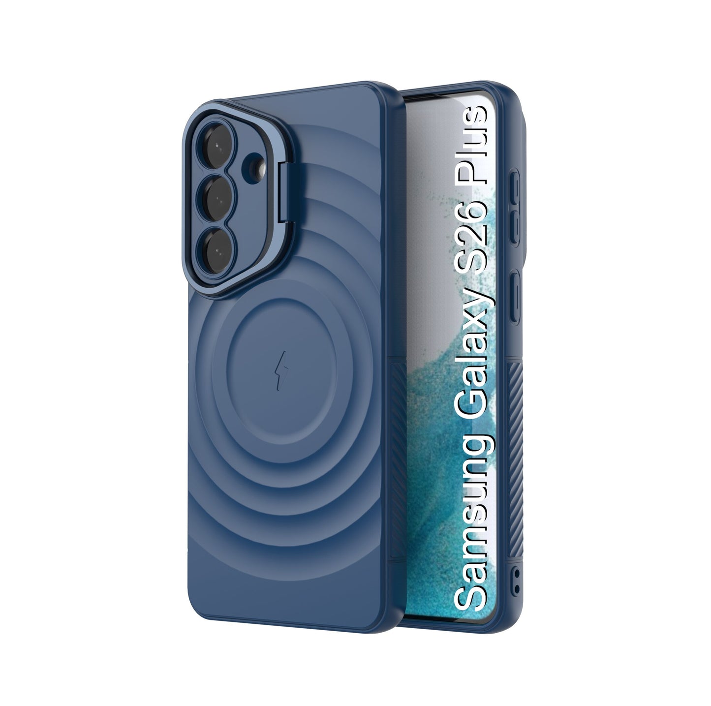 LuxuryKase Shockproof Case with Ripple Pattern | Inner Velvet Fabric Lining | Protective Cover & Wireless Charging Case for iPhone & Samsung Series