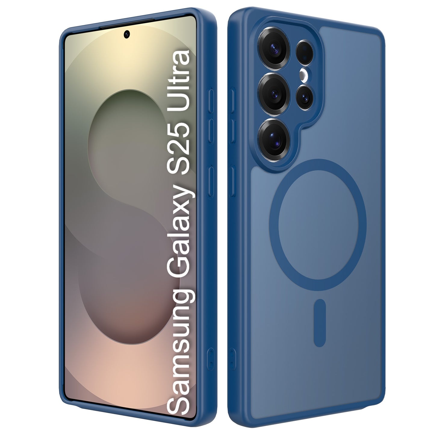 LuxuryKase Hybrid Shockproof Translucent Case | Matte Frosted Hard Back with Soft Edges | Full Camera Protection Bumper | Compatible with MagSafe | TPU & PC For iPhone & Samsung Series