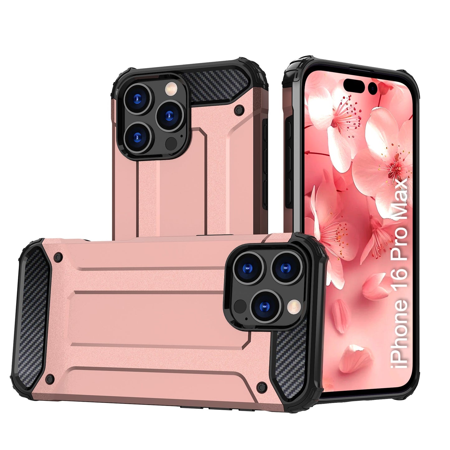 LuxuryKase Rugged TPU+PC Armor Case | Impact-Resistant Design | Anti-Drop Protection | Raised Edges & Precise Cutouts | Heavy Duty Protective Cover
