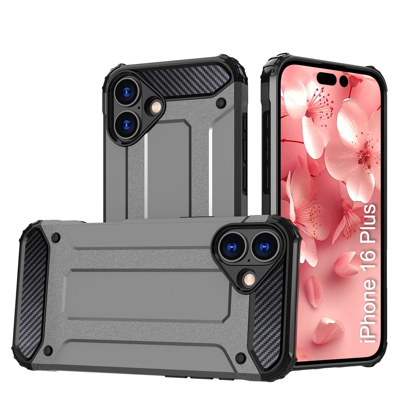 LuxuryKase Rugged TPU+PC Armor Case | Impact-Resistant Design | Anti-Drop Protection | Raised Edges & Precise Cutouts | Heavy Duty Protective Cover