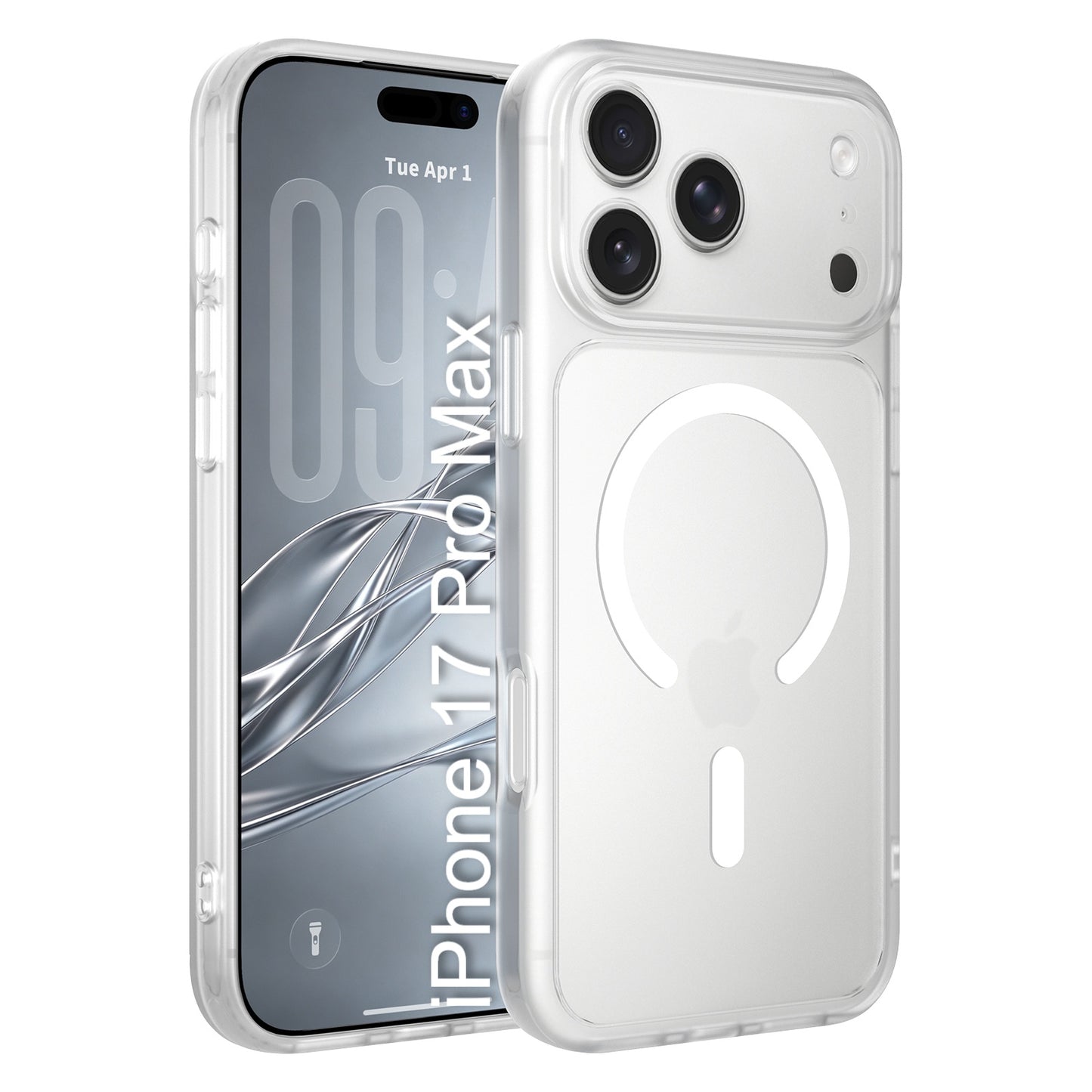 LuxuryKase Hybrid Shockproof Translucent Case | Matte Frosted Hard Back with Soft Edges | Full Camera Protection Bumper | Compatible with MagSafe | TPU & PC For iPhone & Samsung Series