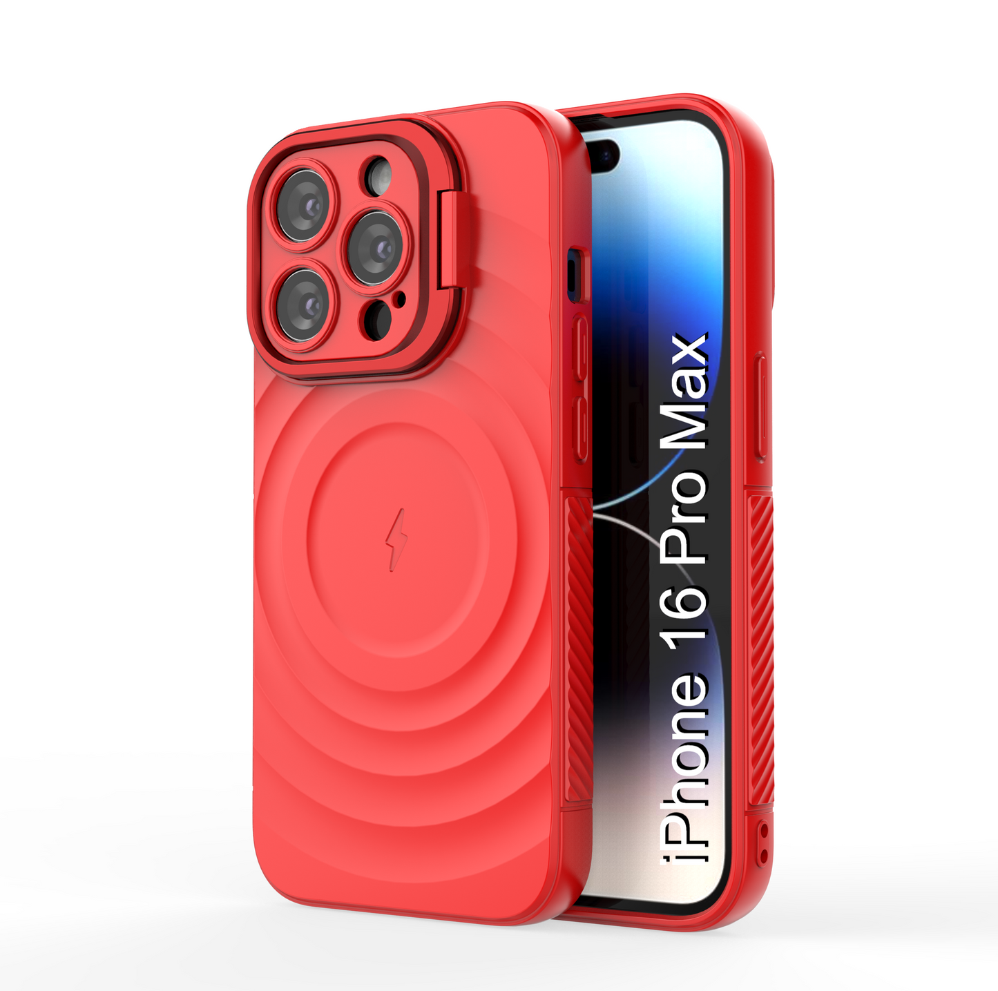 LuxuryKase Shockproof Case with Ripple Pattern | Inner Velvet Fabric Lining | Protective Cover & Wireless Charging Case for iPhone & Samsung Series