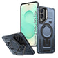 LuxuryKase Rugged Shockproof Magnetic Case with Kickstand | Dual Layer TPU+PC Protection | Mag-Safe Compatible | Camera Guard | Extreme Drop Resistance For Samsung Series