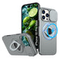 LuxuryKase Mag-Safe Shockproof Rugged Back Case with Finger Ring Kickstand & Sliding Camera Cover | Military Drop Protection | Wireless Charging Support For iPhone Series