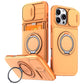 LuxuryKase Magnetic Card Holder Back Cover | Slide Camera Cover Protection | 360° Rotating & 120° Adjustable Kickstand | Shockproof Hard PC Back + Soft TPU Bumper For iPhone & Samsung Series