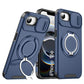 LuxuryKase Shockproof Magnetic Case with Slide Camera Cover | 360° Rotating Ring Kickstand | Mag-Safe Compatible | Rugged Armor Protection For iPhone Series