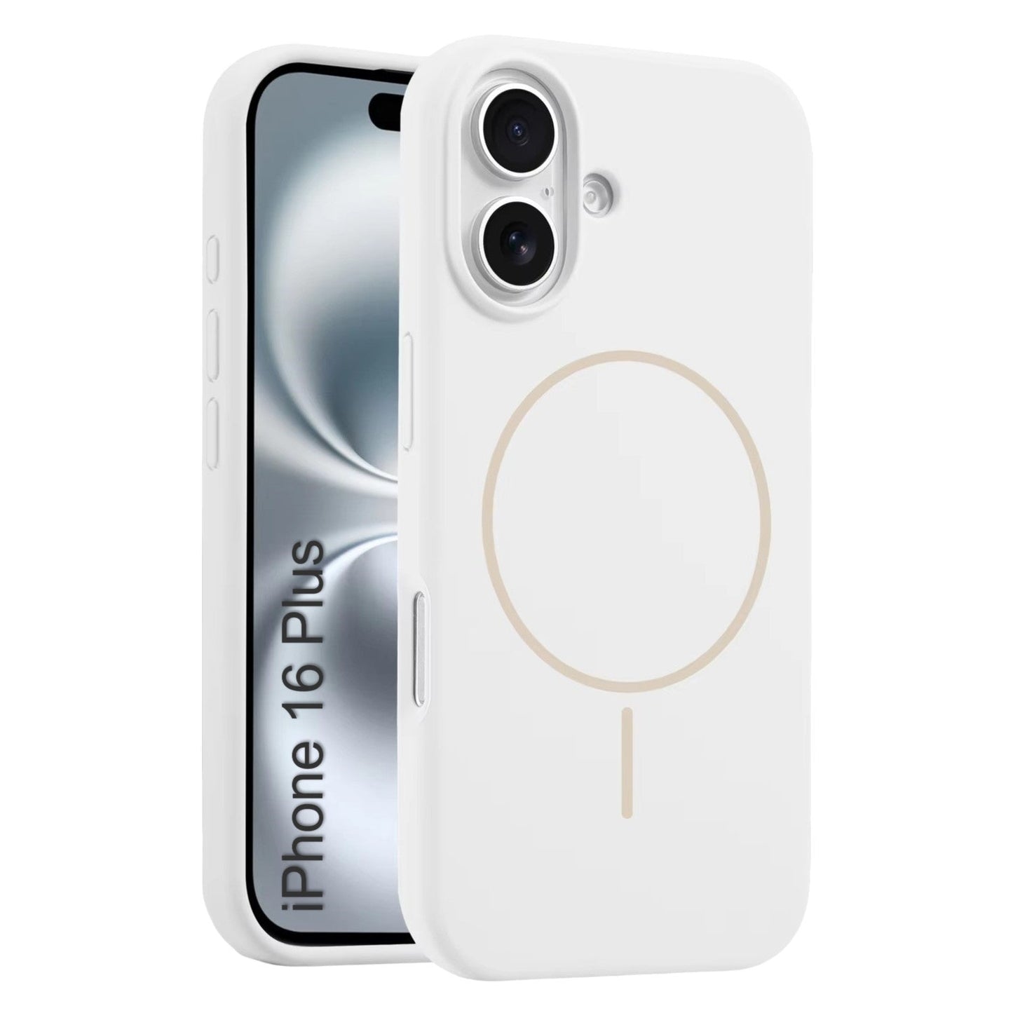 LuxuryKase Silicone Magnetic Case with Soft Microfiber Lining | Mag-Safe Support | Shockproof Protective Cover | Precise Cutouts | Slim Fit Design For iPhone 16 & 16 Plus