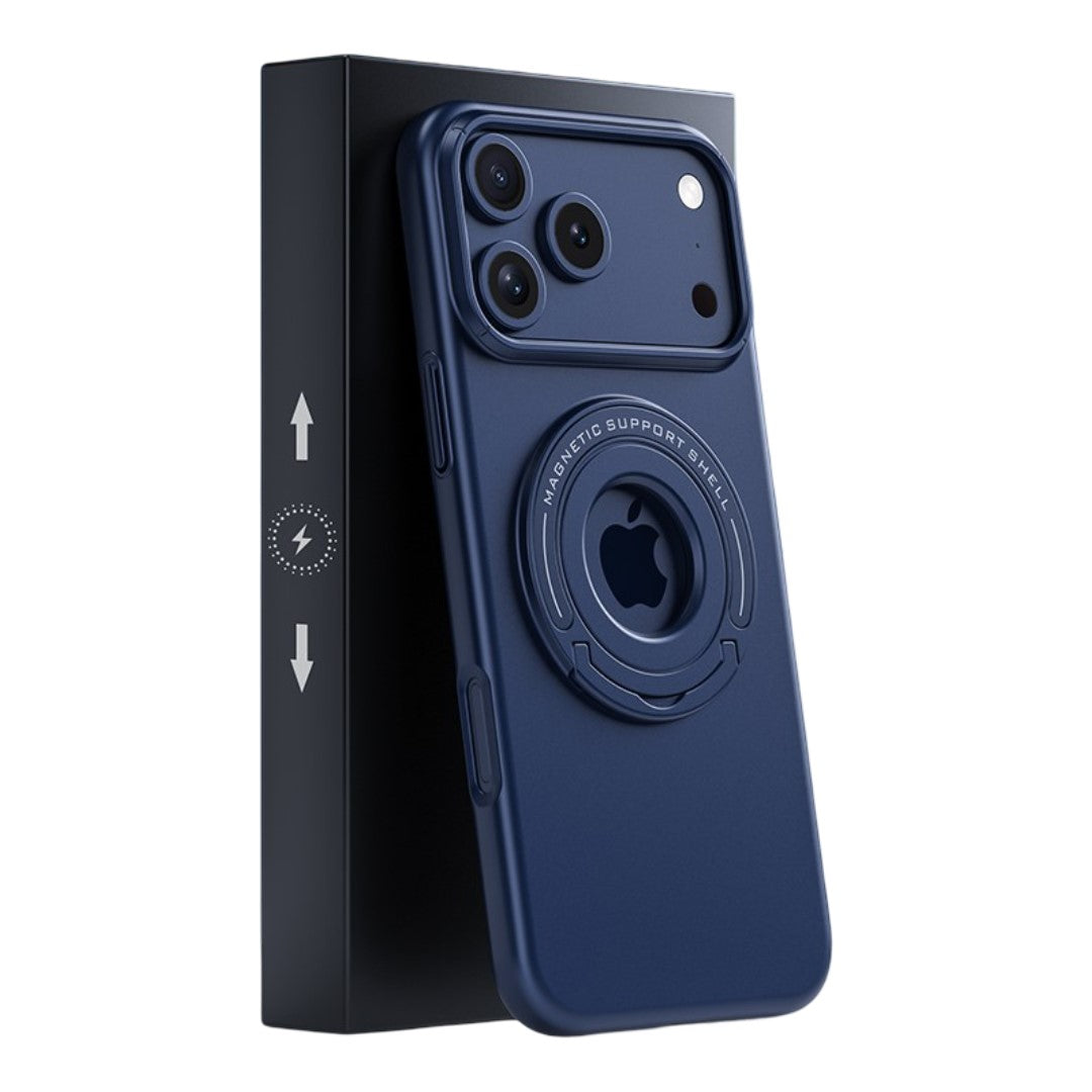 LuxuryKase Premium Magnetic Support Shell Case with Built-in Kickstand for iPhone