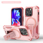 US LITE Back Cover with Portable Kickstand | Mag-Safe Compatible Magnetic Case | Shockproof Military Grade Protection | Rugged Armor Design Phone Cover For iPhone & Samsung Series