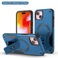 US LITE Back Cover with Portable Kickstand | Mag-Safe Compatible Magnetic Case | Shockproof Military Grade Protection | Rugged Armor Design Phone Cover For iPhone & Samsung Series
