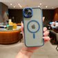 LuxuryKase Magnetic Clear Shockproof Case | MagSafe Compatible | Transparent Hard Back Cover with Full Camera Protection | Anti-Yellowing For iPhone Series