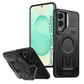 LuxuryKase Rugged Shockproof Magnetic Case with Kickstand | Dual Layer TPU+PC Protection | Mag-Safe Compatible | Camera Guard | Extreme Drop Resistance For Samsung Series