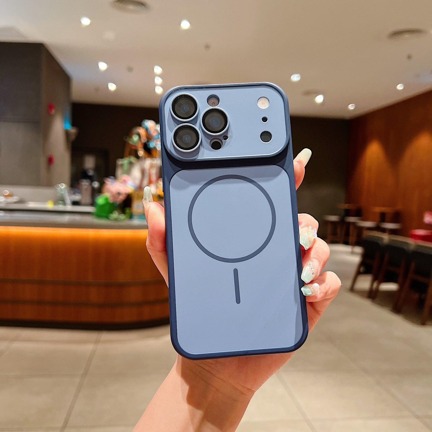 LuxuryKase Magnetic Converter Case | Built-in Camera Lens Protection | iPhone 17 Pro Series Inspired Camera Design | MagSafe Compatible | Dual-Tone Colour Finish For iPhone