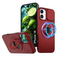 LuxuryKase Mag-Safe Shockproof Rugged Back Case with Finger Ring Kickstand & Sliding Camera Cover | Military Drop Protection | Wireless Charging Support For iPhone Series