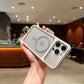 LuxuryKase Hybrid Clear Translucent Case | Matte Dotted Hard PC Back | TPU Textured Grip Frame | Metallic Buttons | Raised Camera Protection | MagSafe Compatible For iPhone