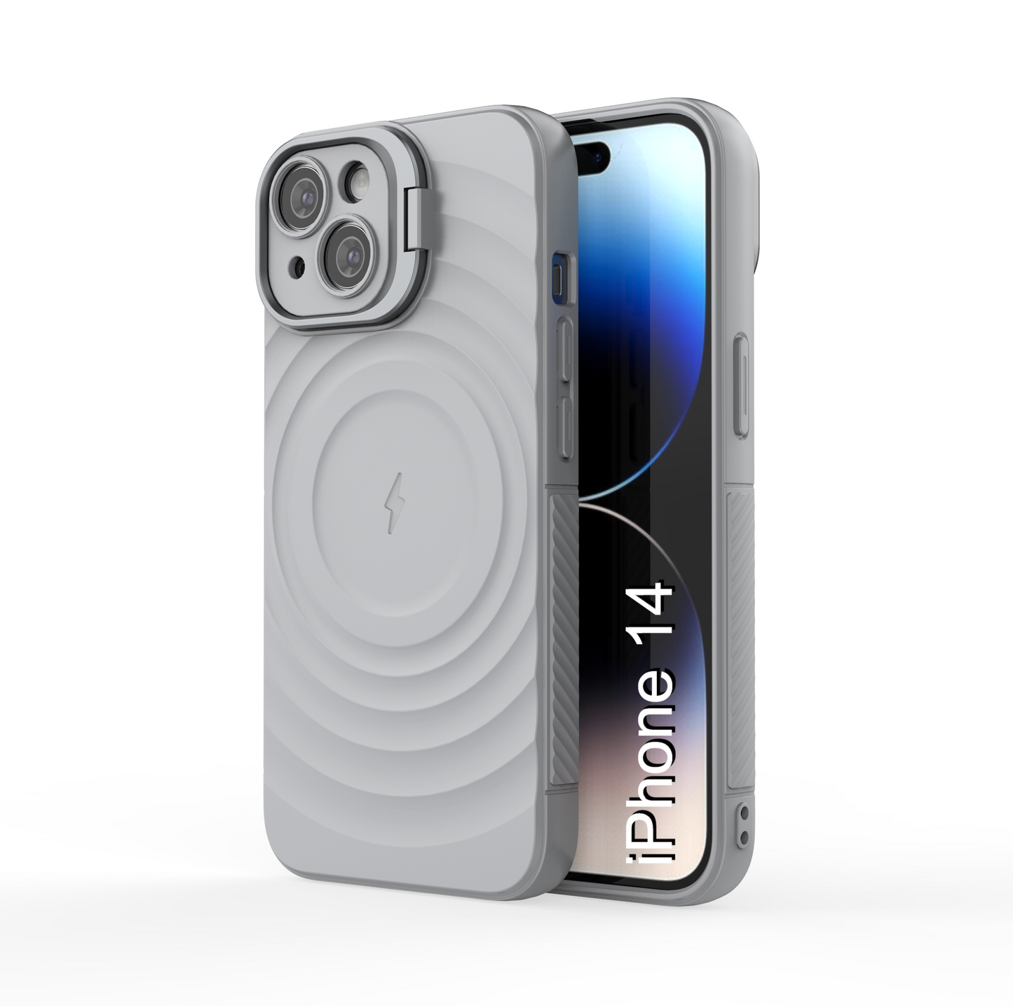 LuxuryKase Shockproof Case with Ripple Pattern | Inner Velvet Fabric Lining | Protective Cover & Wireless Charging Case for iPhone & Samsung Series