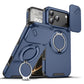 LuxuryKase Shockproof Case with Slide Camera Cover | 360° Rotating Ring Kickstand | Rugged Armour Protection For iPhone Series