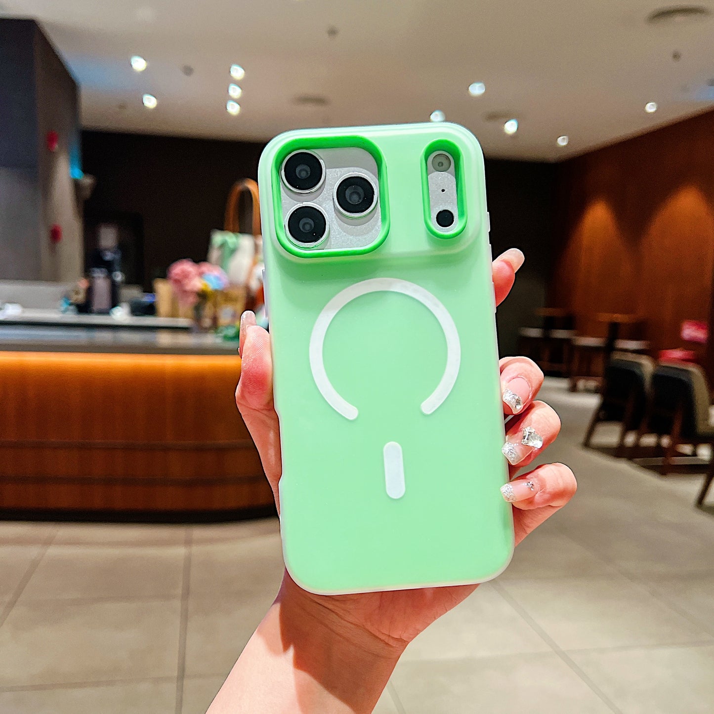 LuxuryKase Magnetic Silicone Candy Case | Mag-Safe Compatible | Slim Protective Case | Lightweight & Flexible | Wireless Charging | Soft Matte Finish For iPhone