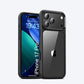 LuxuryKase Hybrid Transparent Shockproof Case | Reinforced Airbag Corners | Soft TPU Frame | Clear Hard PC Back | Anti-Yellowing | Slim Bumper Cover For iPhone