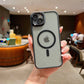 LuxuryKase Magnetic Clear Shockproof Case | MagSafe Compatible | Transparent Hard Back Cover with Full Camera Protection | Anti-Yellowing For iPhone Series