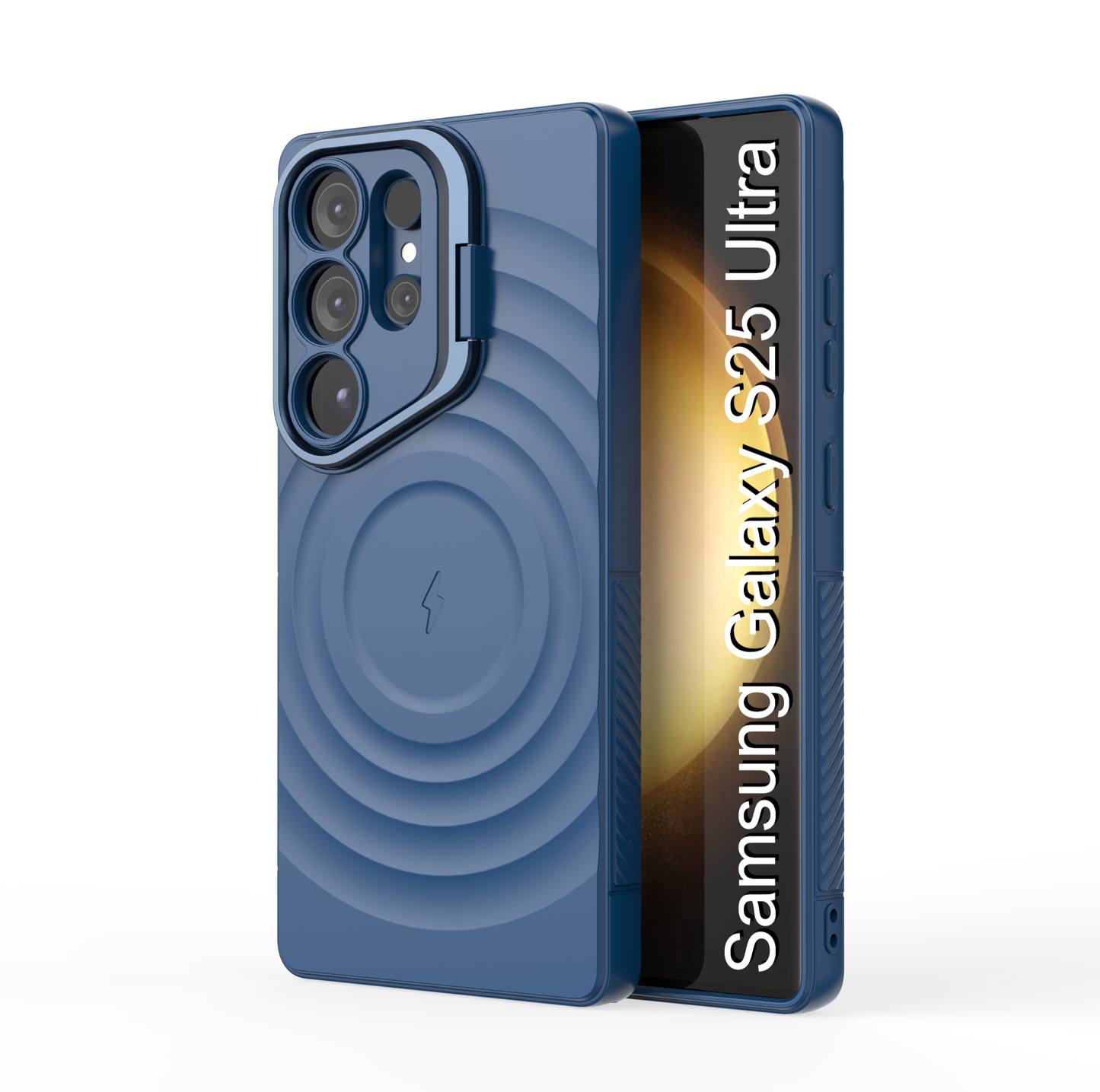 LuxuryKase Shockproof Case with Ripple Pattern | Inner Velvet Fabric Lining | Protective Cover & Wireless Charging Case for iPhone & Samsung Series