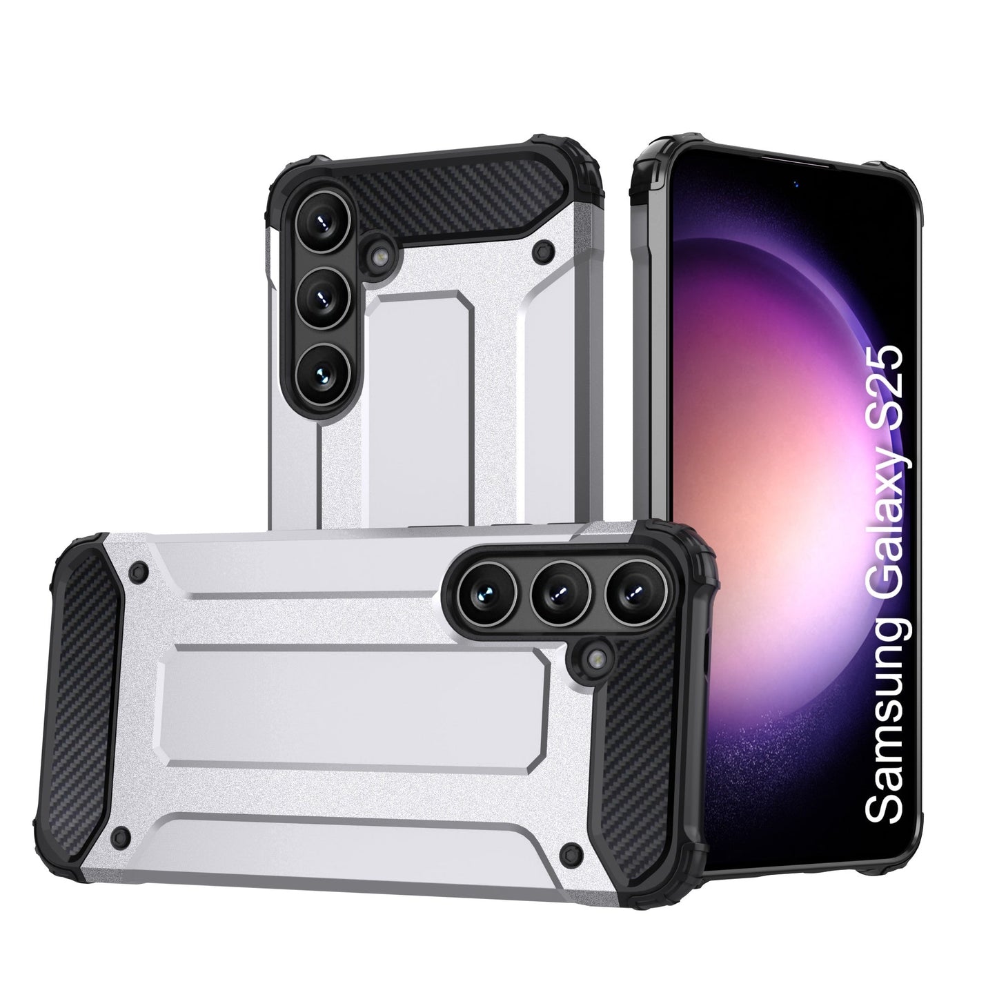 LuxuryKase Rugged TPU+PC Armor Case | Impact-Resistant Design | Anti-Drop Protection | Raised Edges & Precise Cutouts | Heavy Duty Protective Cover