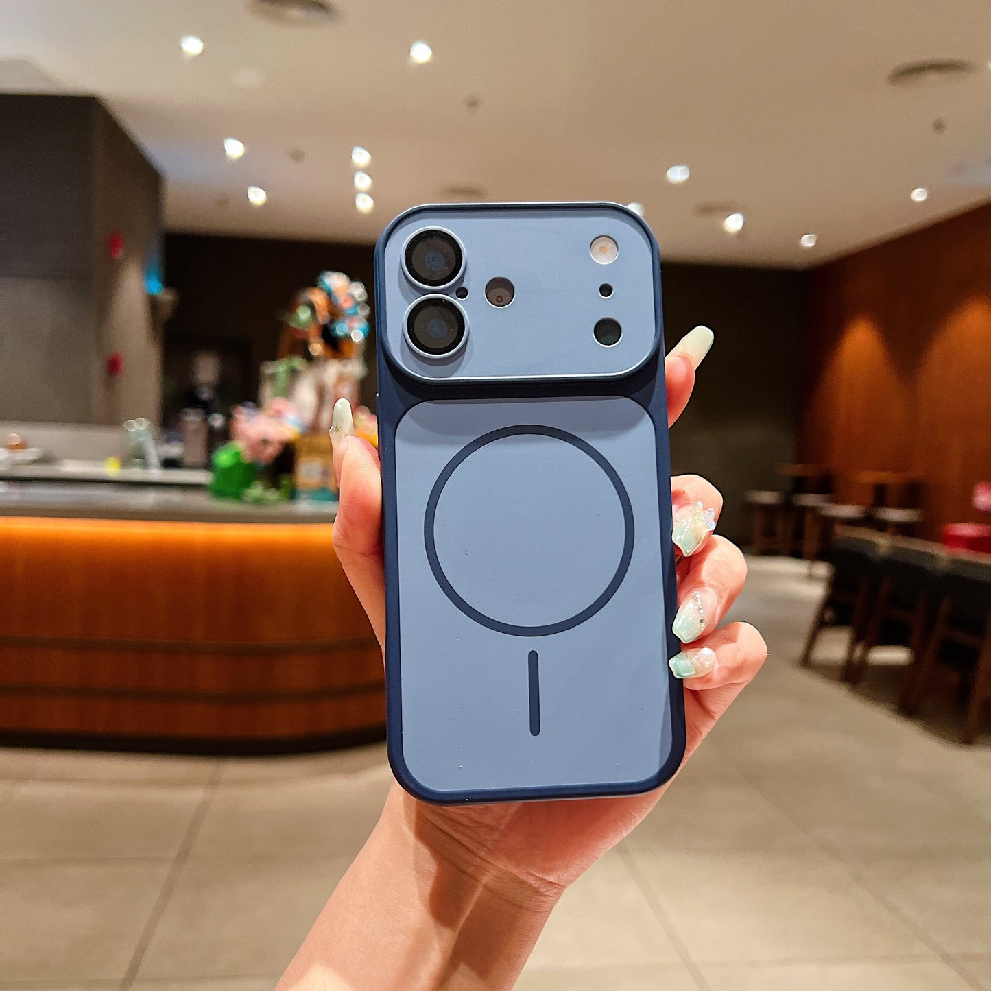 LuxuryKase Magnetic Converter Case | Built-in Camera Lens Protection | iPhone 17 Pro Series Inspired Camera Design | MagSafe Compatible | Dual-Tone Colour Finish For iPhone