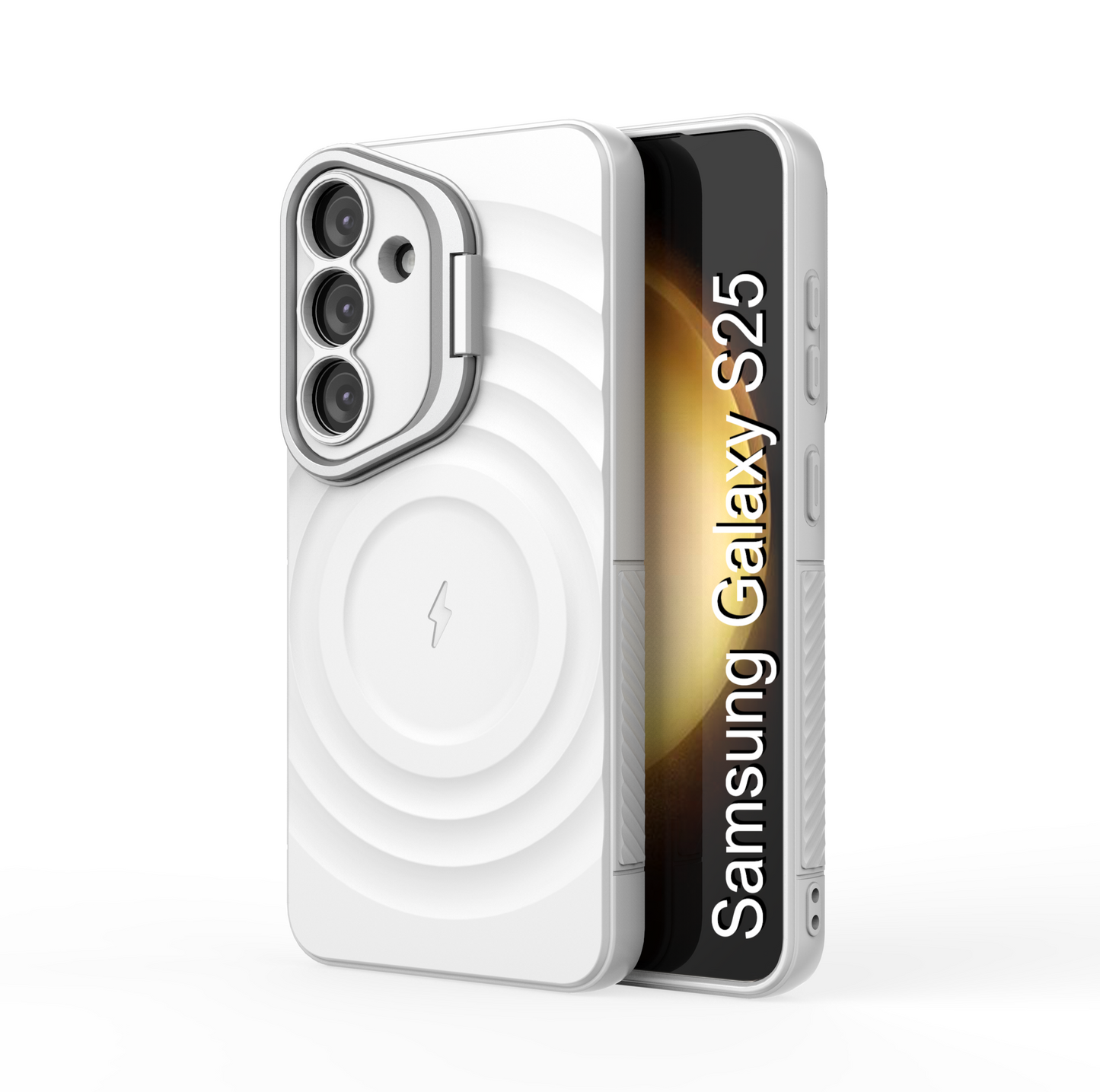 LuxuryKase Shockproof Case with Ripple Pattern | Inner Velvet Fabric Lining | Protective Cover & Wireless Charging Case for iPhone & Samsung Series