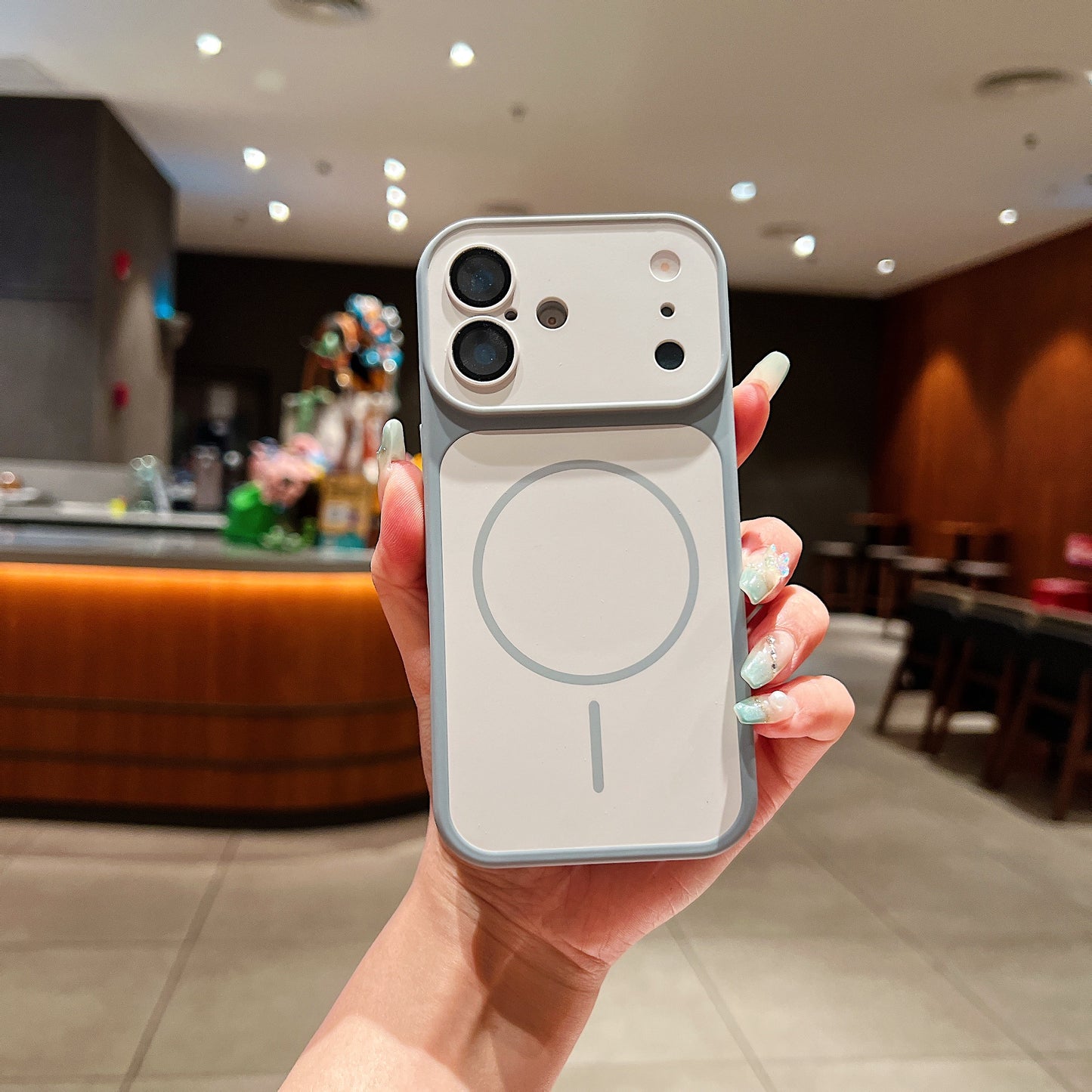 LuxuryKase Magnetic Converter Case | Built-in Camera Lens Protection | iPhone 17 Pro Series Inspired Camera Design | MagSafe Compatible | Dual-Tone Colour Finish For iPhone
