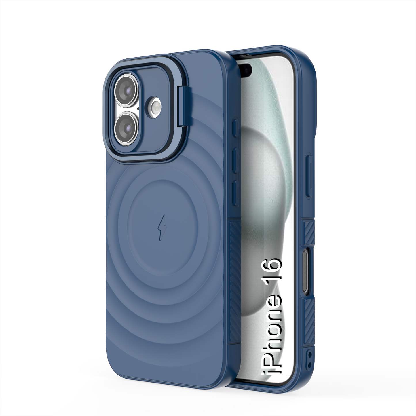 LuxuryKase Shockproof Case with Ripple Pattern | Inner Velvet Fabric Lining | Protective Cover & Wireless Charging Case for iPhone & Samsung Series