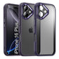 LuxuryKase Shockproof Transparent Back Cover Case | Anti-Scratch Hard PC Back | Soft TPU Bumper | Camera Protection | Slim Fit Design Case For iPhone 16 & 16 Plus