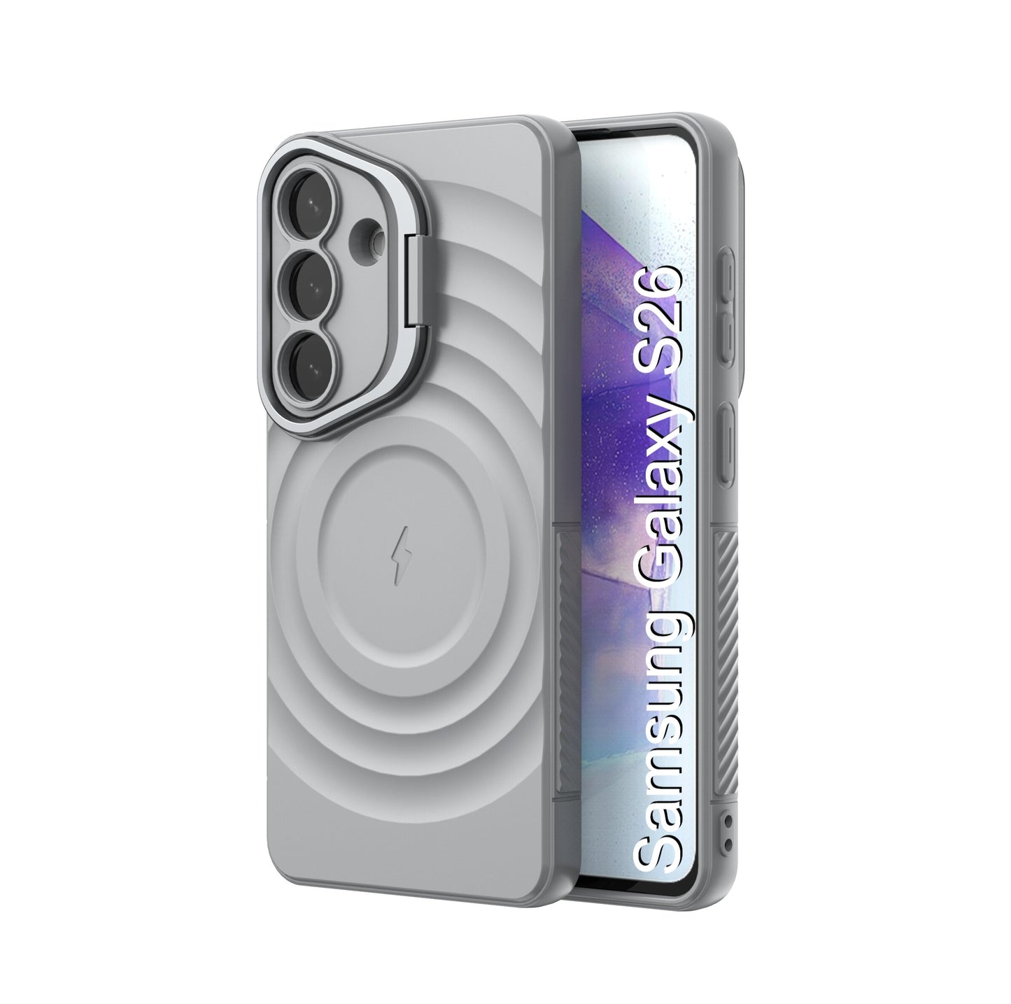 LuxuryKase Shockproof Case with Ripple Pattern | Inner Velvet Fabric Lining | Protective Cover & Wireless Charging Case for iPhone & Samsung Series