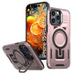 LuxuryKase Rugged Shockproof Magnetic Case with Kickstand | Dual Layer TPU+PC Protection | Mag-Safe Compatible | Camera Guard | Extreme Drop Resistance For iPhone Series