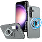 LuxuryKase Shockproof Rugged Back Cover | Heavy Duty Armor Case with MagSafe Compatible 360° Ring Holder | Finger Ring Kickstand | Drop Protection For Samsung Series