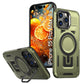 LuxuryKase Rugged Shockproof Magnetic Case with Kickstand | Dual Layer TPU+PC Protection | Mag-Safe Compatible | Camera Guard | Extreme Drop Resistance For iPhone Series
