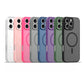 LuxuryKase Hybrid Shockproof Translucent Case | Matte Frosted Hard Back with Soft Edges | Full Camera Protection Bumper | Compatible with MagSafe | TPU & PC For iPhone & Samsung Series