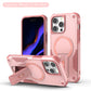 US LITE Back Cover with Portable Kickstand | Mag-Safe Compatible Magnetic Case | Shockproof Military Grade Protection | Rugged Armor Design Phone Cover For iPhone & Samsung Series