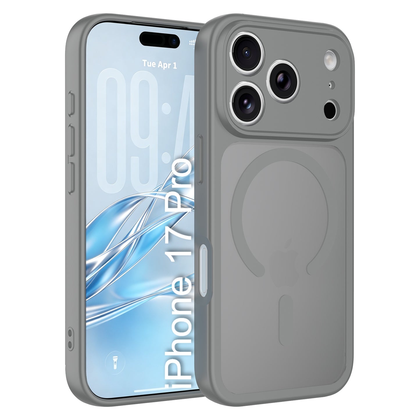 LuxuryKase Hybrid Shockproof Translucent Case | Matte Frosted Hard Back with Soft Edges | Full Camera Protection Bumper | Compatible with MagSafe | TPU & PC For iPhone & Samsung Series