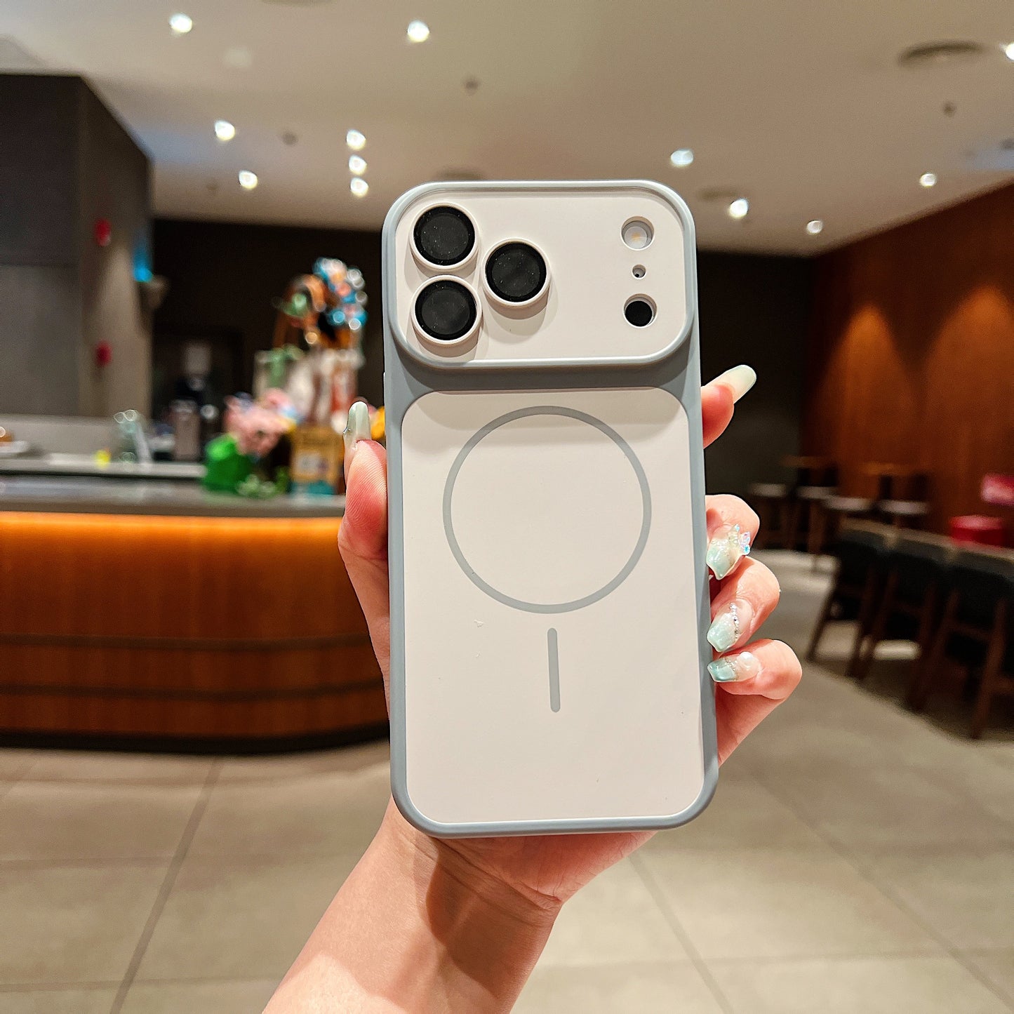 LuxuryKase Magnetic Converter Case | Built-in Camera Lens Protection | iPhone 17 Pro Series Inspired Camera Design | MagSafe Compatible | Dual-Tone Colour Finish For iPhone