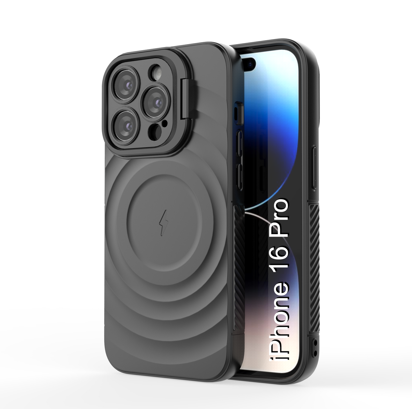 LuxuryKase Shockproof Case with Ripple Pattern | Inner Velvet Fabric Lining | Protective Cover & Wireless Charging Case for iPhone & Samsung Series