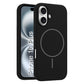 LuxuryKase Silicone Magnetic Case with Soft Microfiber Lining | Mag-Safe Support | Shockproof Protective Cover | Precise Cutouts | Slim Fit Design For iPhone 16 & 16 Plus
