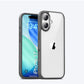 LuxuryKase Hybrid Transparent Shockproof Case | Reinforced Airbag Corners | Soft TPU Frame | Clear Hard PC Back | Anti-Yellowing | Slim Bumper Cover For iPhone