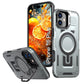 LuxuryKase Rugged Shockproof Magnetic Case with Kickstand | Dual Layer TPU+PC Protection | Mag-Safe Compatible | Camera Guard | Extreme Drop Resistance For iPhone Series