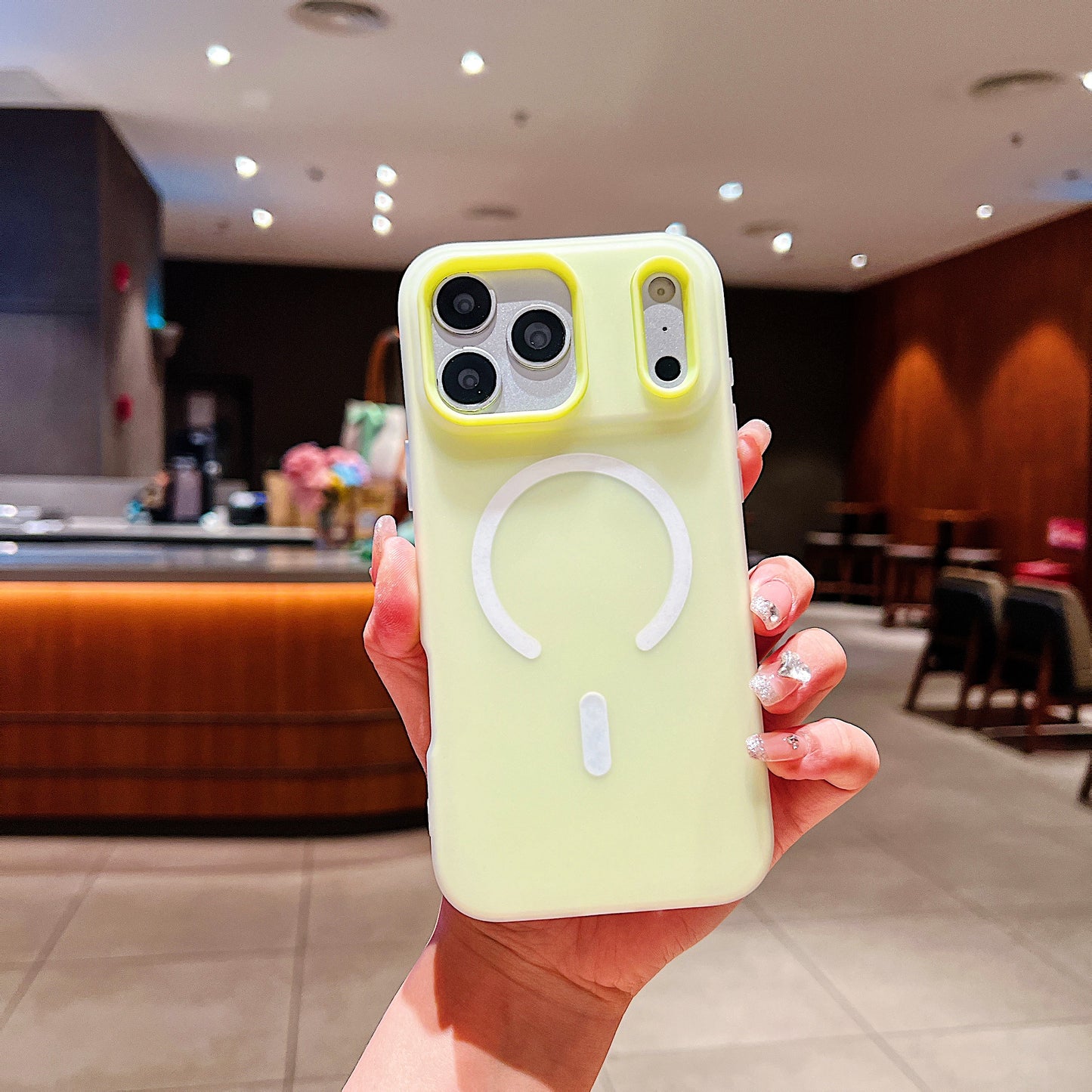LuxuryKase Magnetic Silicone Candy Case | Mag-Safe Compatible | Slim Protective Case | Lightweight & Flexible | Wireless Charging | Soft Matte Finish For iPhone