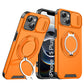 LuxuryKase Shockproof Magnetic Case with Slide Camera Cover | 360° Rotating Ring Kickstand | Mag-Safe Compatible | Rugged Armor Protection For iPhone Series