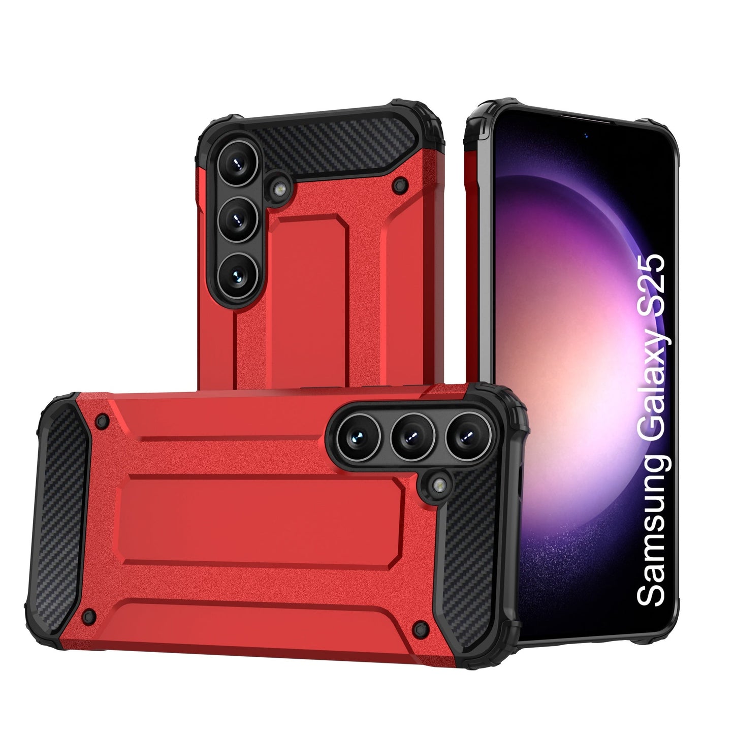 LuxuryKase Rugged TPU+PC Armor Case | Impact-Resistant Design | Anti-Drop Protection | Raised Edges & Precise Cutouts | Heavy Duty Protective Cover