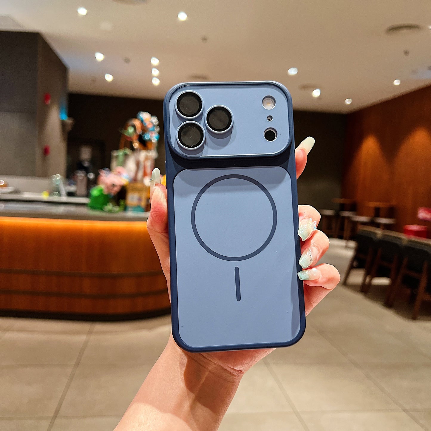 LuxuryKase Magnetic Converter Case | Built-in Camera Lens Protection | iPhone 17 Pro Series Inspired Camera Design | MagSafe Compatible | Dual-Tone Colour Finish For iPhone