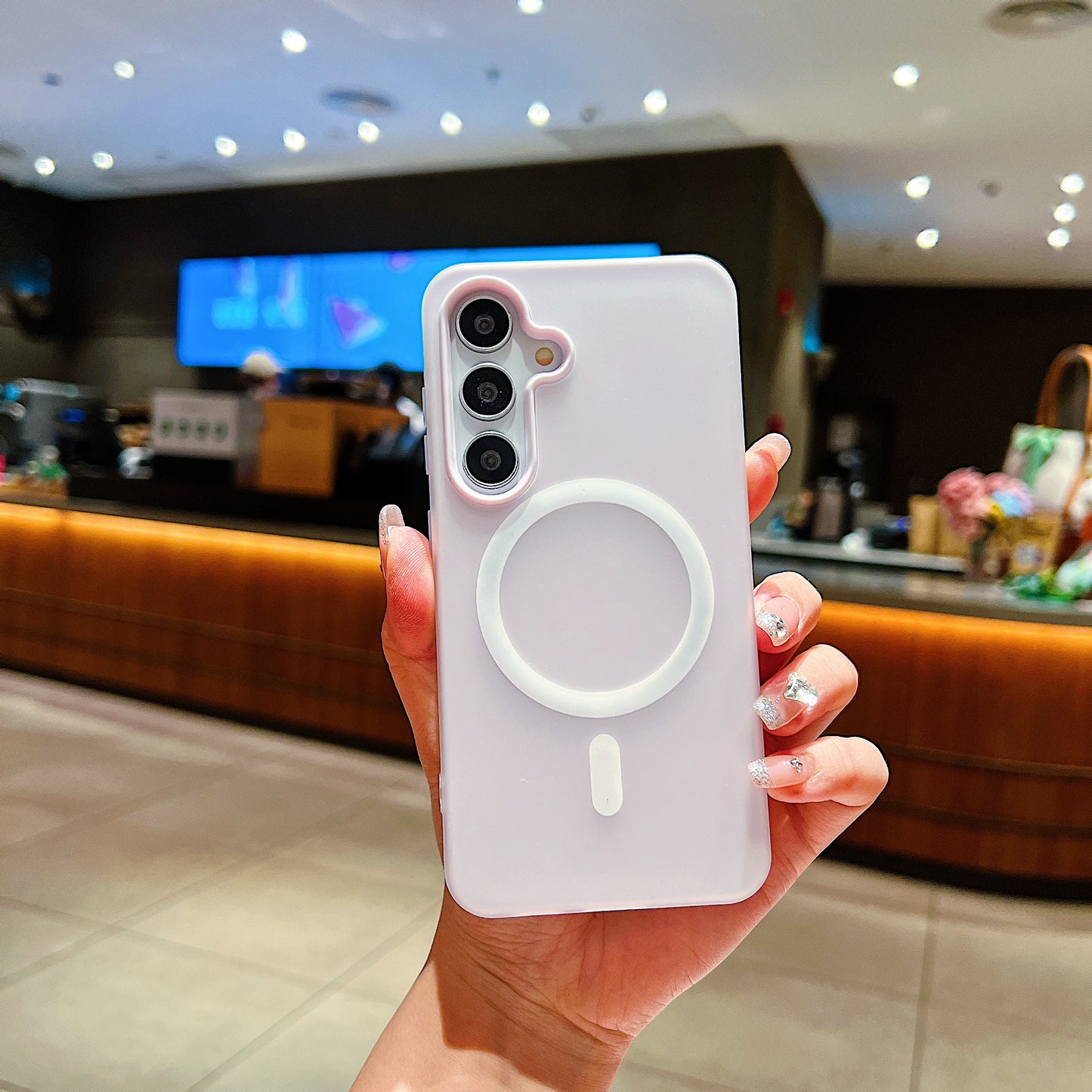 LuxuryKase Magnetic Silicone Candy Case | Mag-Safe Compatible | Slim Protective Case | Lightweight & Flexible | Wireless Charging | Soft Matte Finish For iPhone